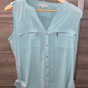 Baby Blue Calvin Klein Blouse